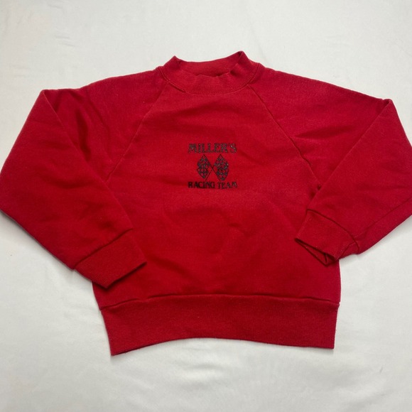 Jerzees Other - Vintage Jerzees Millers Racing Team Red Crewneck Sweatshirt Kids S 6-8 USA Made
